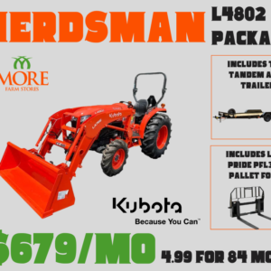 Kubota L4802 Trailer Package